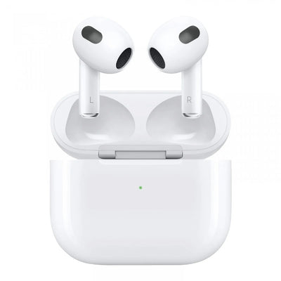 GREEN TRUE WIRELESS GREEN BUDS 3 WITH BUILT-IN MICROPHONE &amp; CHARGING BASE - WHITE