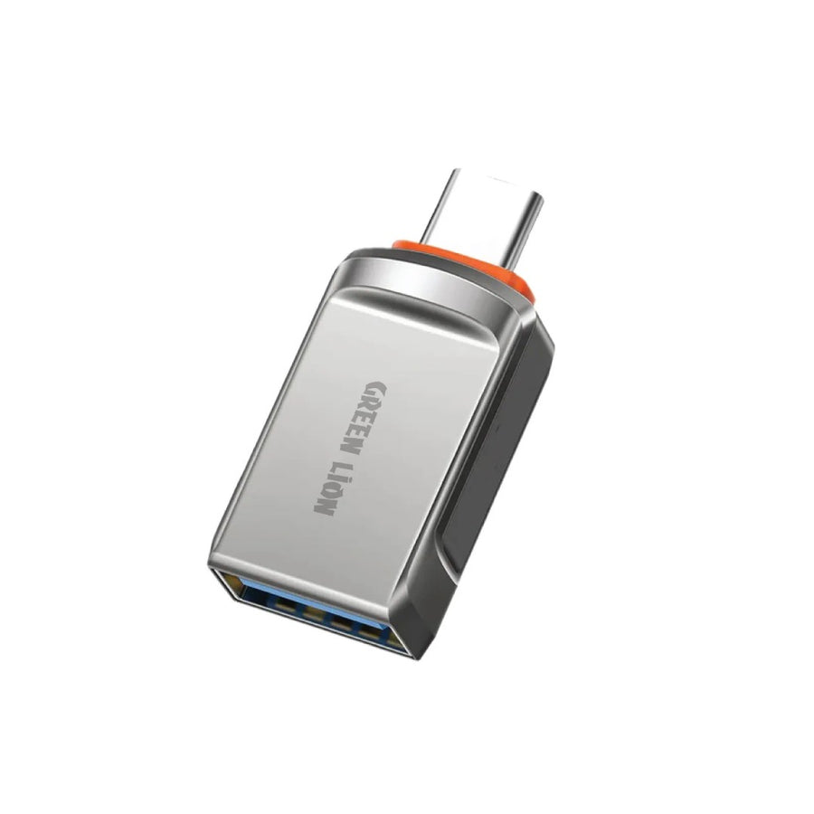 GREEN LION OTG ADAPTER USB-A TO USB-C - GRAY