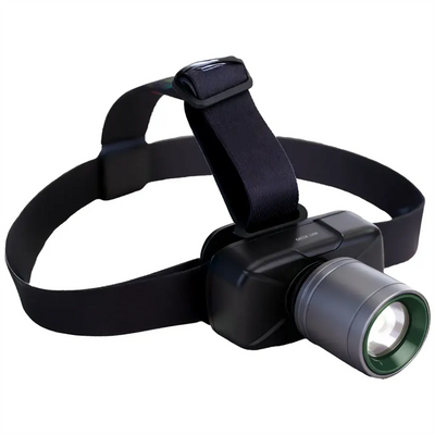 Green Lion Beam Light Rechargeable Head Lamp 350 Lumens - Black
