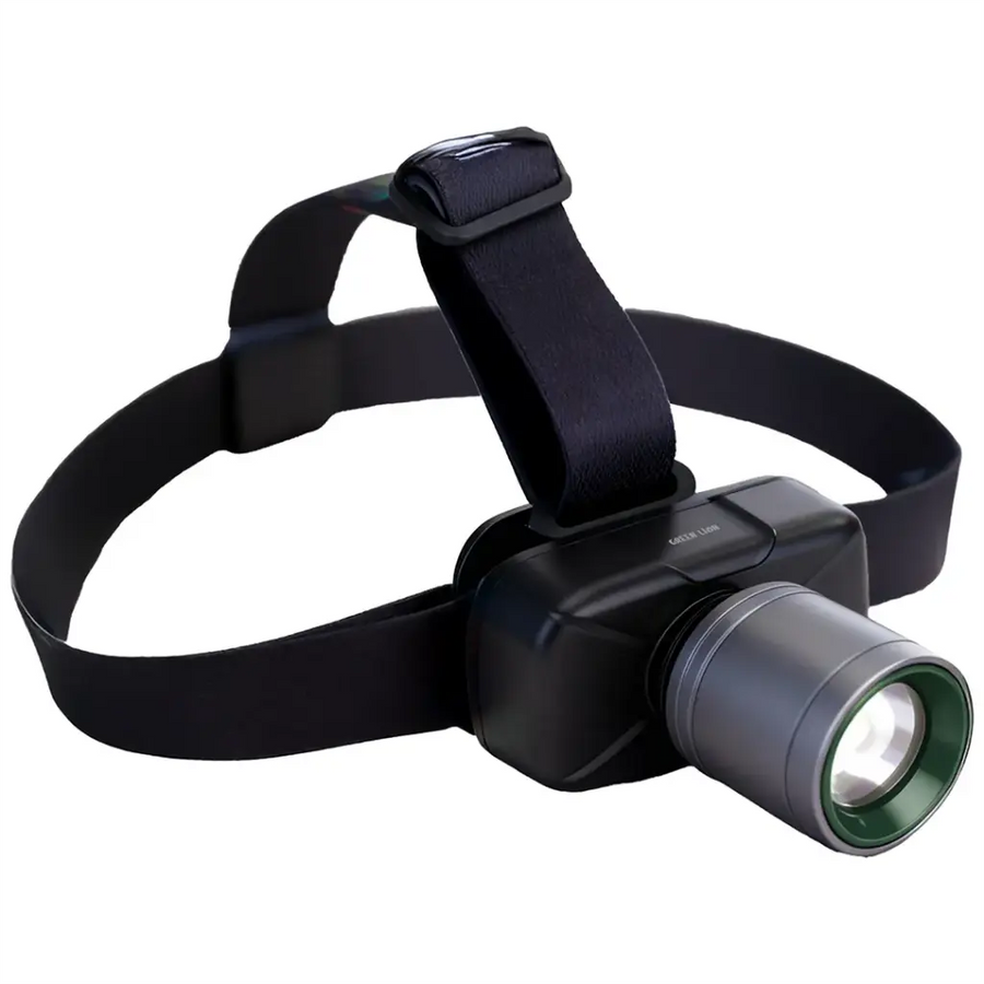Green Lion Beam Light Rechargeable Head Lamp 350 Lumens - Black