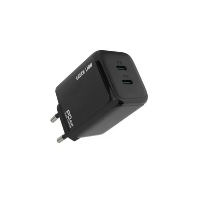 GREEN LION 40W DUAL PD WALL CHARGER EU - BLACK