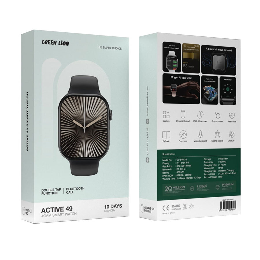 Green Lion Active 49 49MM Smart Watch