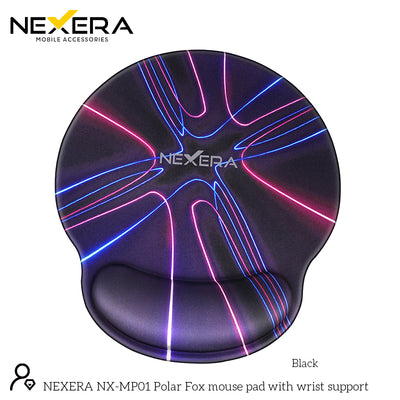 NEXERA GM30 Polar Fox mouse pad with wrist support