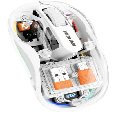 Green Lion Wireless Turtle Mouse 2400dpi - Gray/ Black/ White