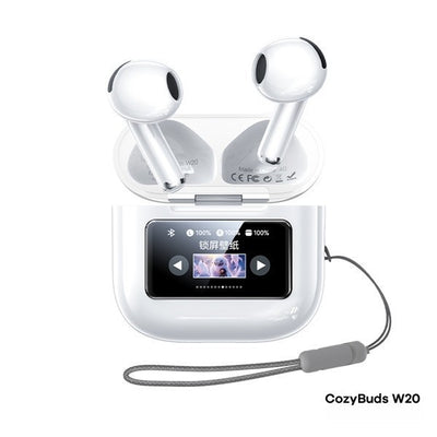 REMAX Touch Screen Music and Calling ENC Earbuds CozyBuds (LCD full-color touch screen, with 13 functions)
