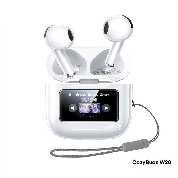 REMAX Touch Screen Music and Calling ENC Earbuds CozyBuds (LCD full-color touch screen, with 13 functions)