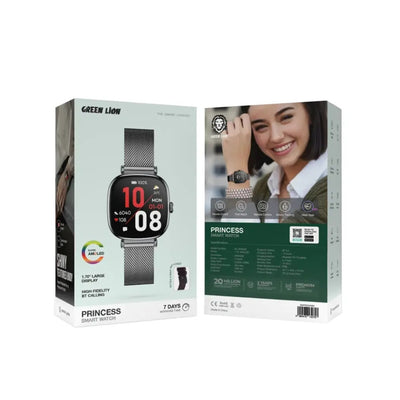 Green Lion Princess Smart Watch GLOSSY BLACK