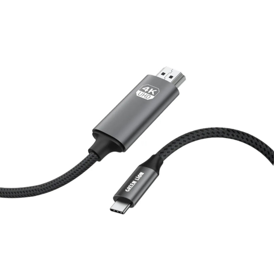 GREEN LION 4K USB-C TO HDMI CABLE - BLACK