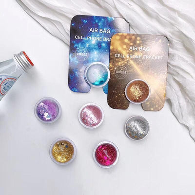 Stylish Pop Socket with a smooth, spherical design that fits perfectly into your hand and on your phone, also highlighting Several unique colors